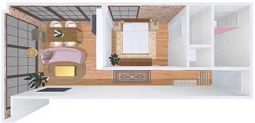Floor plan 1bd/1b 6