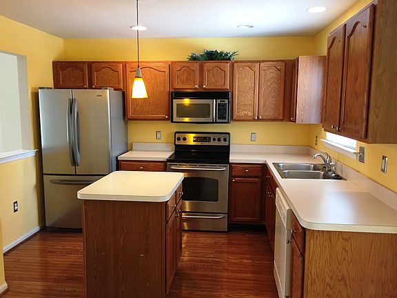 Kitchen with hardwoods