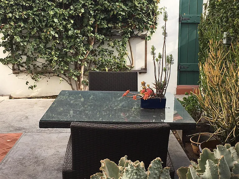 Ground floor shaded patio, perfect for entertaining or simpl