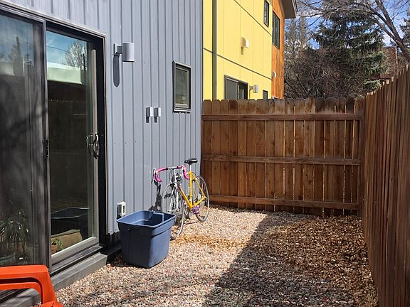Private Backyard space with sliding door to main living space