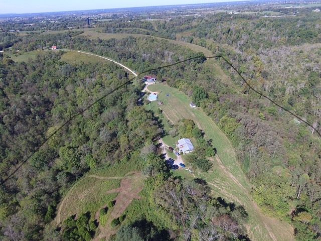 Drone footage of property
