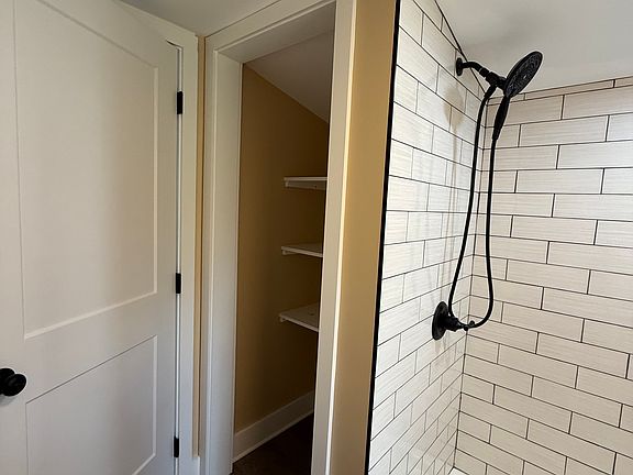 Bathroom closet shelves