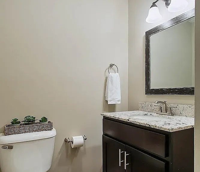 Downstairs half bath