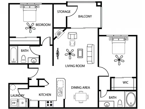 Floor plan Brescia 1