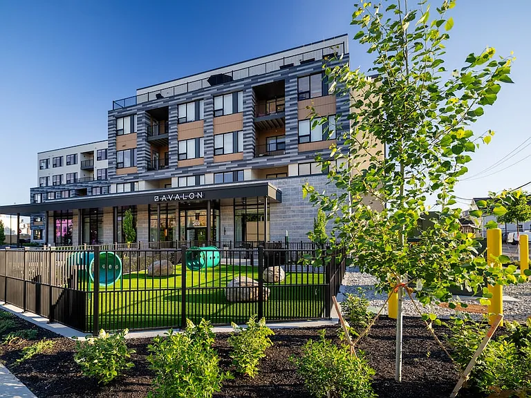Community entrance with WAG pet park