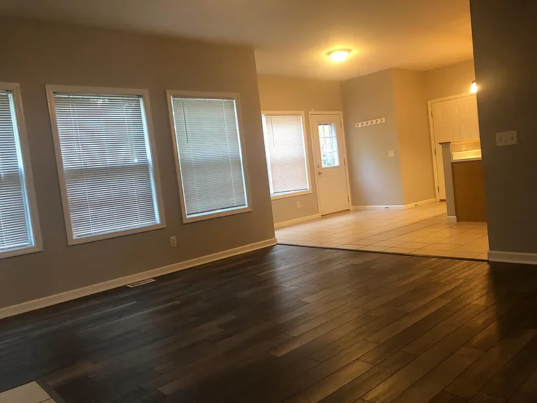 Living room and kitchen