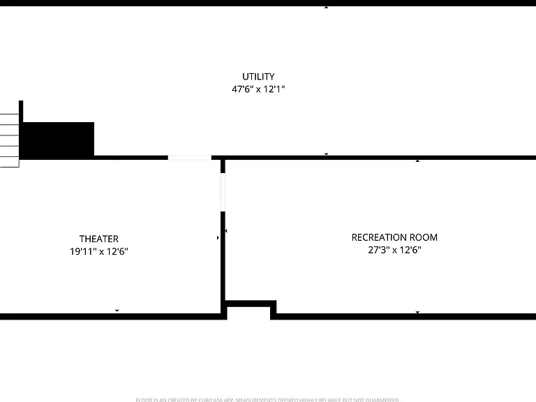 Floorplan, lower level, 5122 Marathon Drive