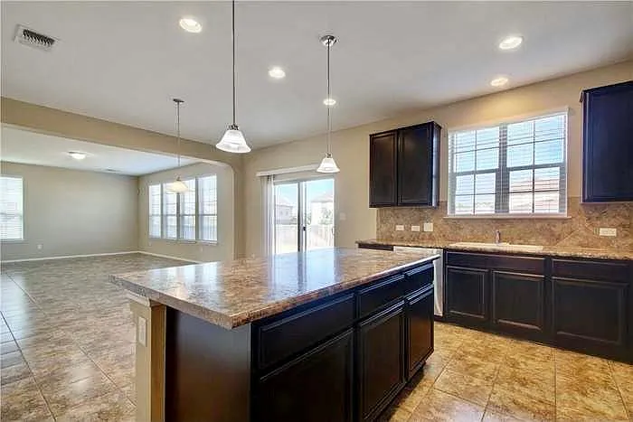 Kitchen Island, overlooking living room
