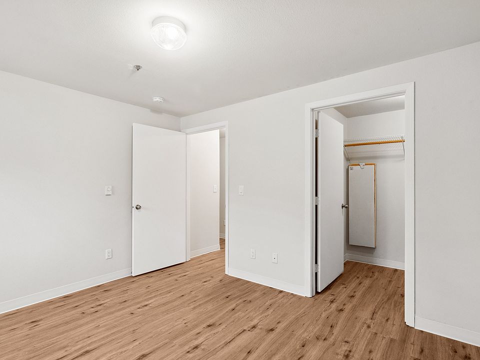 Comfortable bedroom with spacious closet.