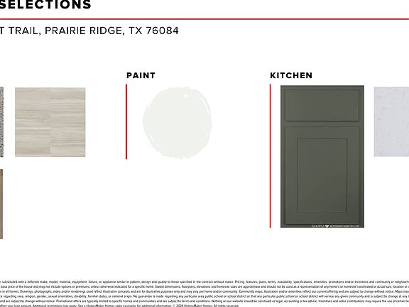Interior selections