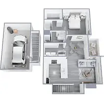 Floor plan The Catalina Flat Renovated