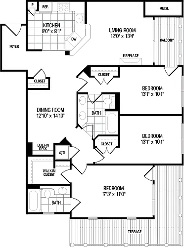 Floor plan Sandy Point