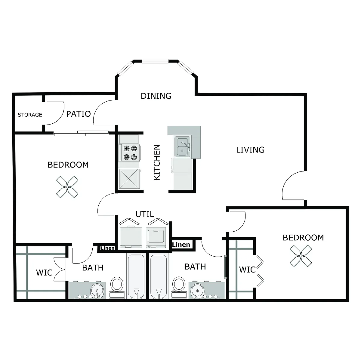 Floor plan 2x2 TC