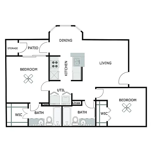 Floor plan 2x2 TC