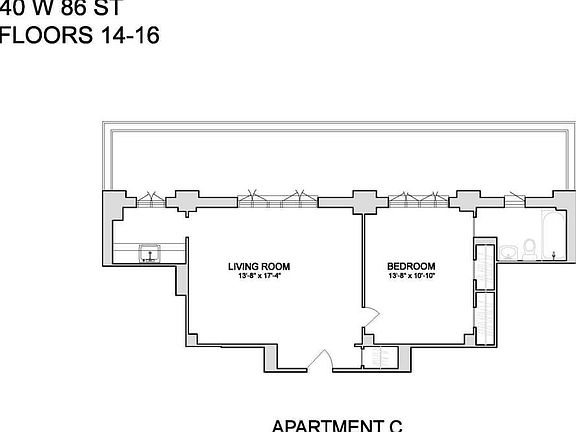 2nd image of 40 W 86th St #14C