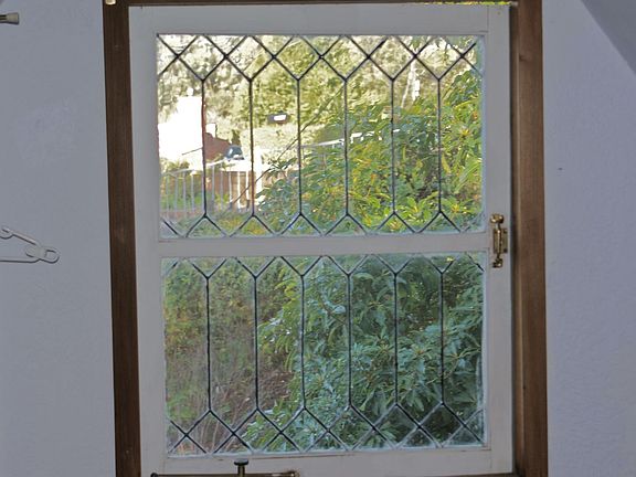 View out the walk-in closet