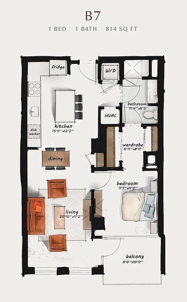 Floor plan B7