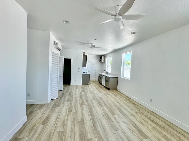 Open-concept living room and kitchen