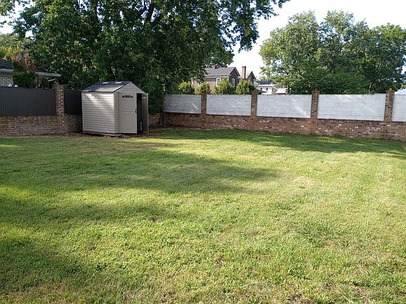 Back yard and storage building
