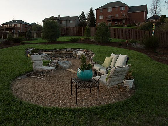 In-ground Firepit Area