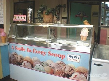 Serving Hersheys Premium & Soft Serve Ice Cream