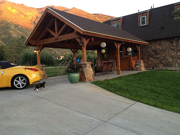 front carport enters kitchen