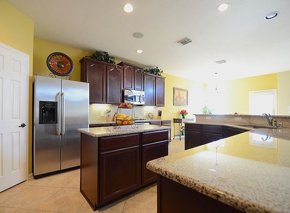 Granite countertops.