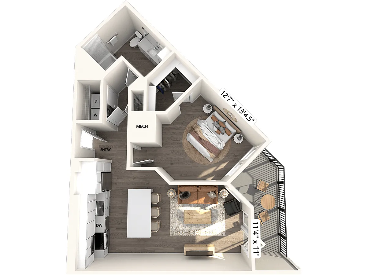 Floor plan A3-757sf-110-674