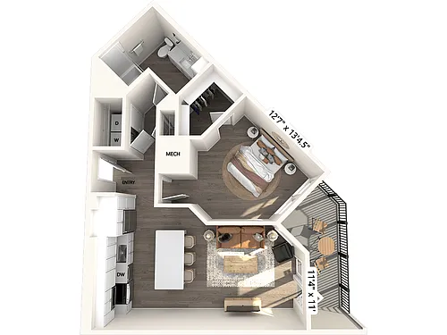 Floor plan A3-757sf-110-674