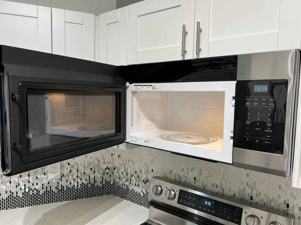 New built-in microwave. - 740 23rd St SW