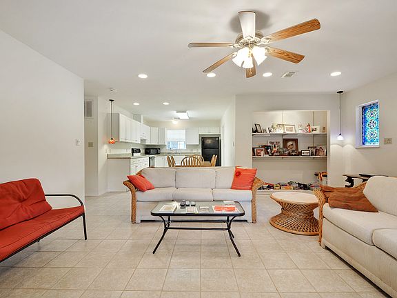 Open floor plan with 
tile 