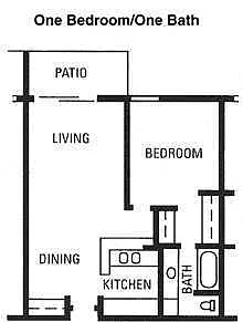 Floor plan One Bedroom
