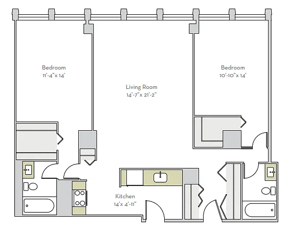 Floor plan 2bs07