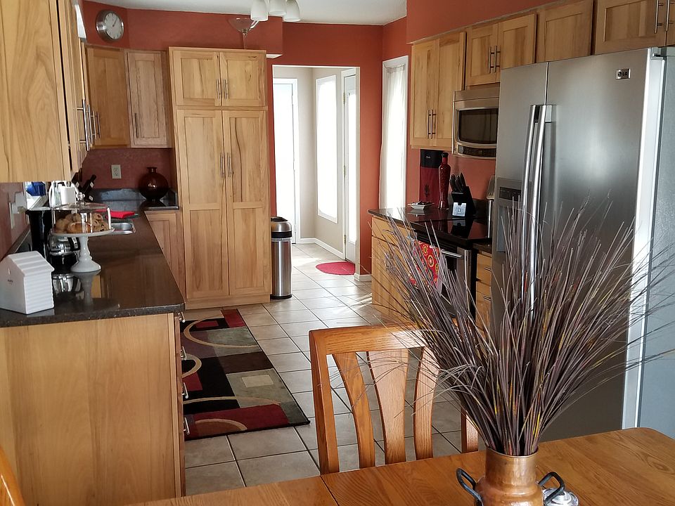 Kitchen from sliding glass door