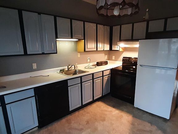 Kitchen with nice deck off to large yard