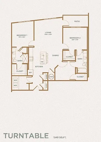 Floor plan Turntable w/ Work Studio