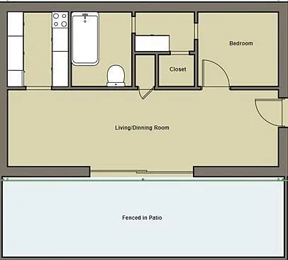 1 bed, 1.0 bath, 800 sqft, $1,175 — Photo 3