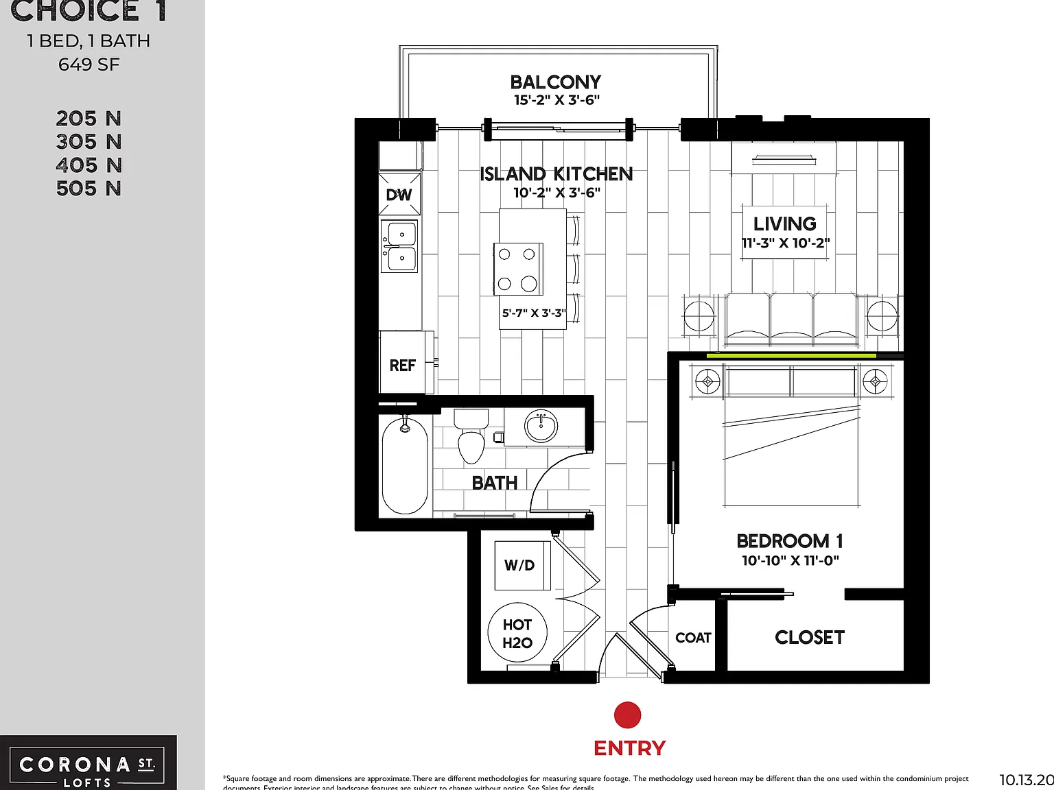 1 bed, 649 sqft, $1,600 — Photo 1