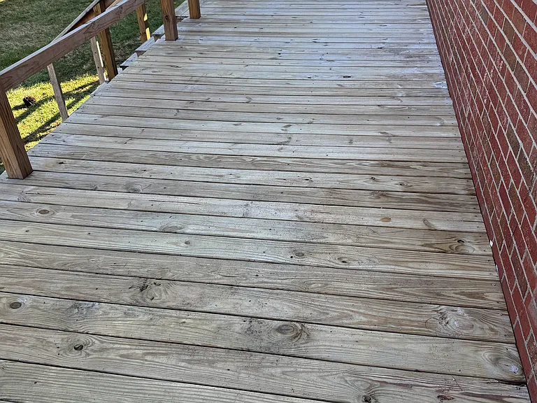 Large back deck