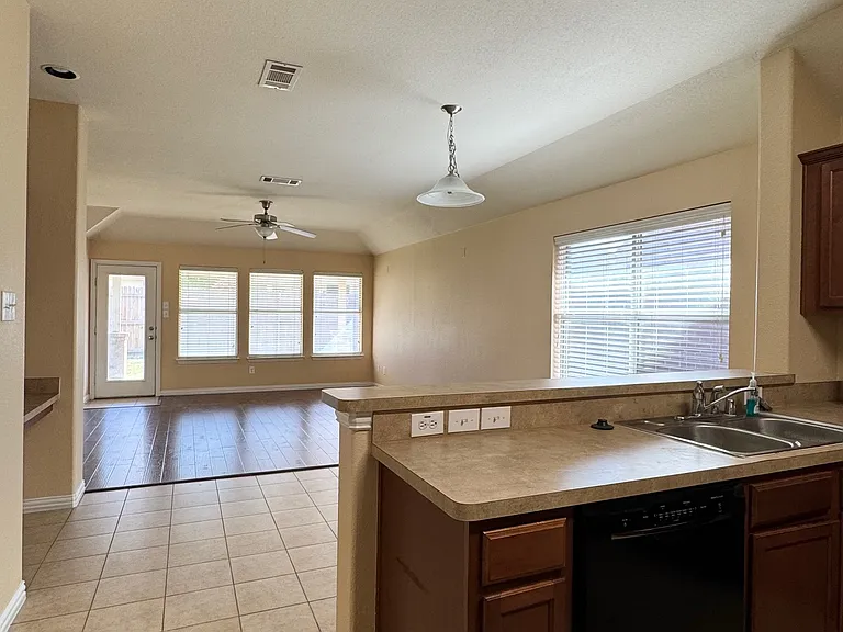 Kitchen and living area