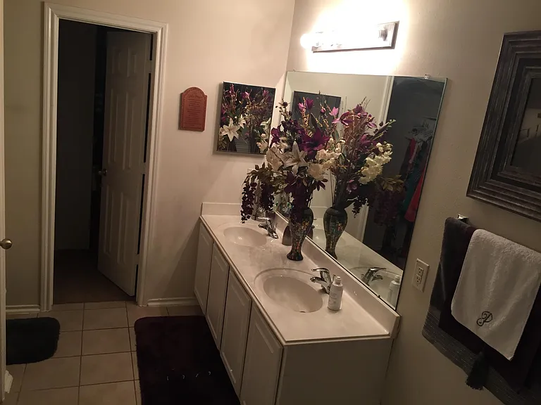 Master bedroom en suite with dual vanity