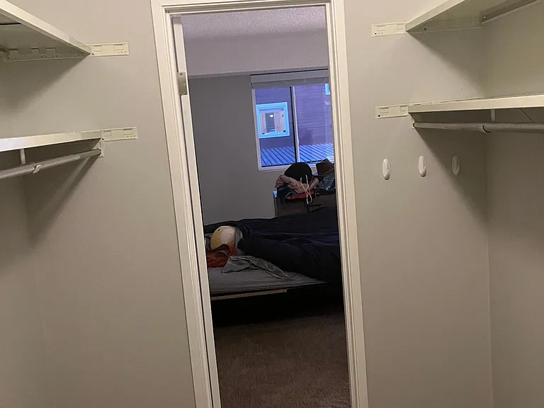 main bedroom walk in closet