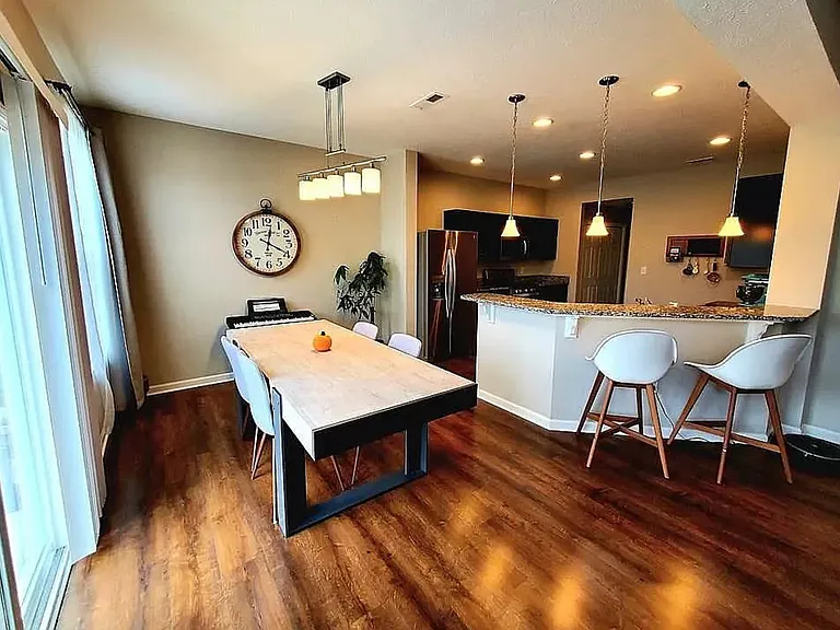Dining and kitchen view