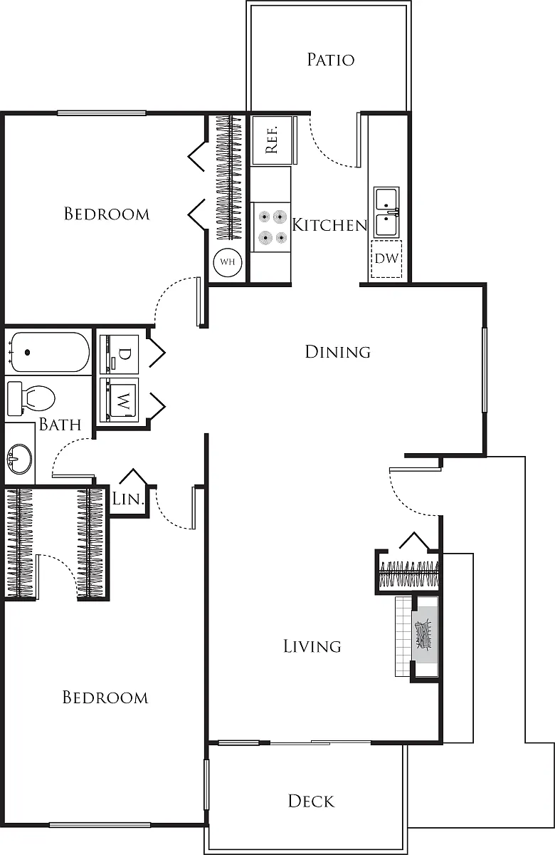 Floor plan Evergreen with garage