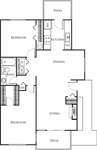 Floor plan Evergreen with garage