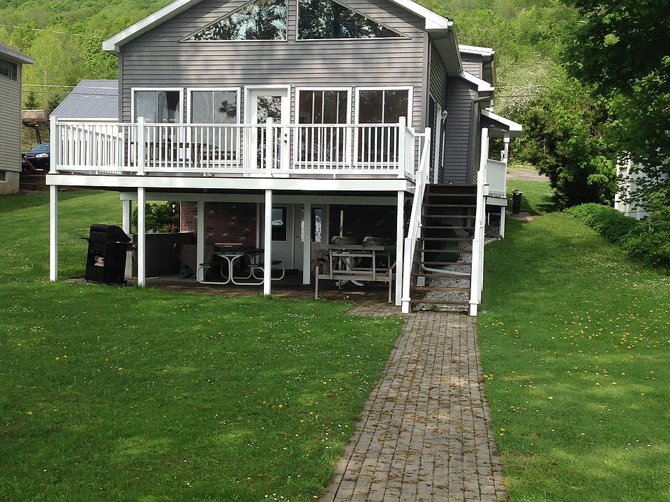 Looking from the lake