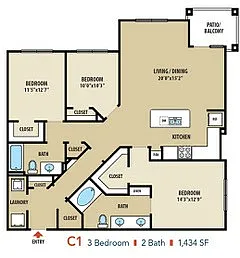Floor plan C1
