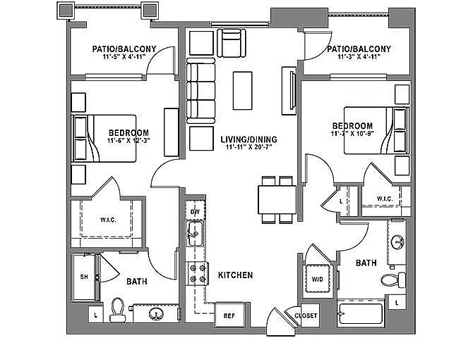 Floor plan Plan B5