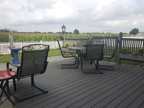 Backyard with deck