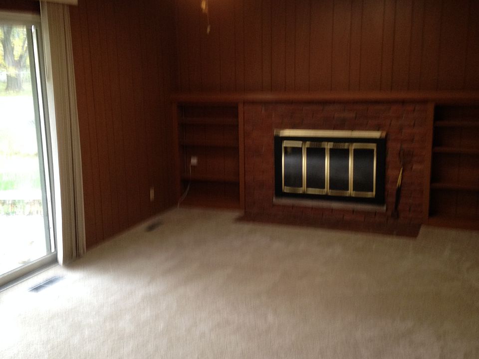 Family room with fireplace
